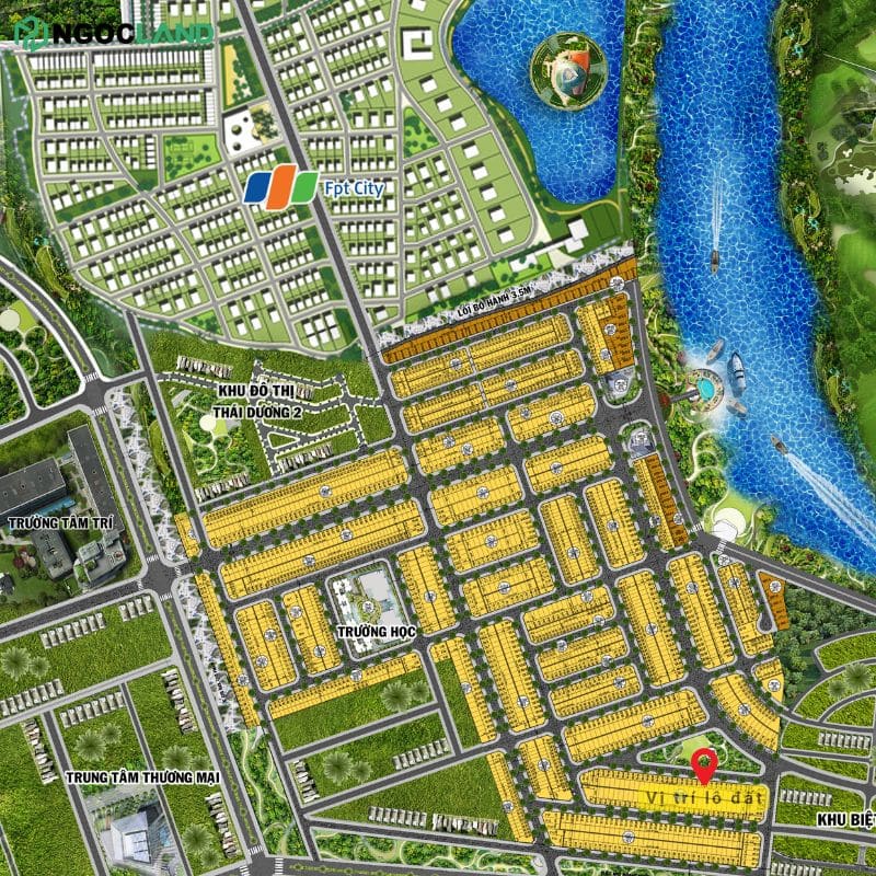 Vị trí đất khu đô thị số 4 trên bản đồ