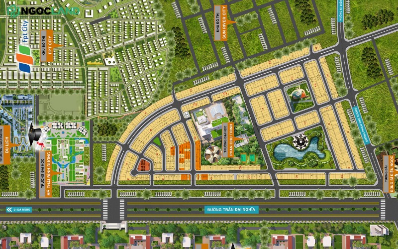 Khu đô thị số 3 Điện Ngọc - bản đồ dự án