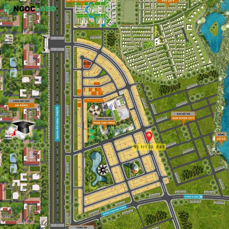 Khu đô thị số 3 Điện Ngọc - Vị trí lô C10-12