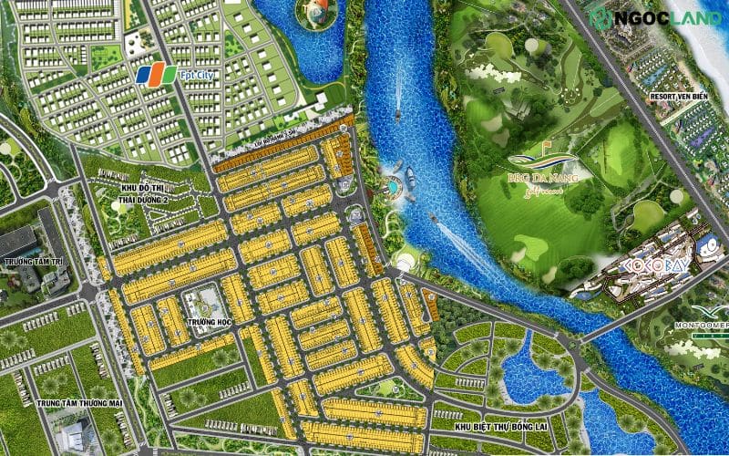 Khu đô thị số 4 Điện Ngọc - Sơ đồ dự án