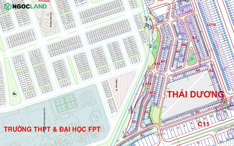 Khu đô thị Thái Dương 2 Điện Ngọc - bảng đồ