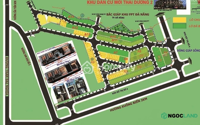 Khu đô thị Thái Dương 2 Điện Ngọc - bản đồ