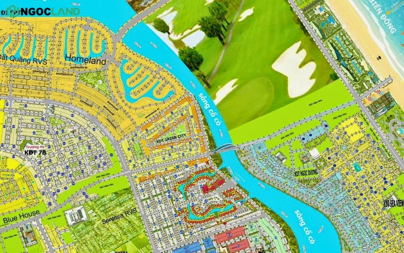 Bán đất Green City Điện Ngọc bản đồ